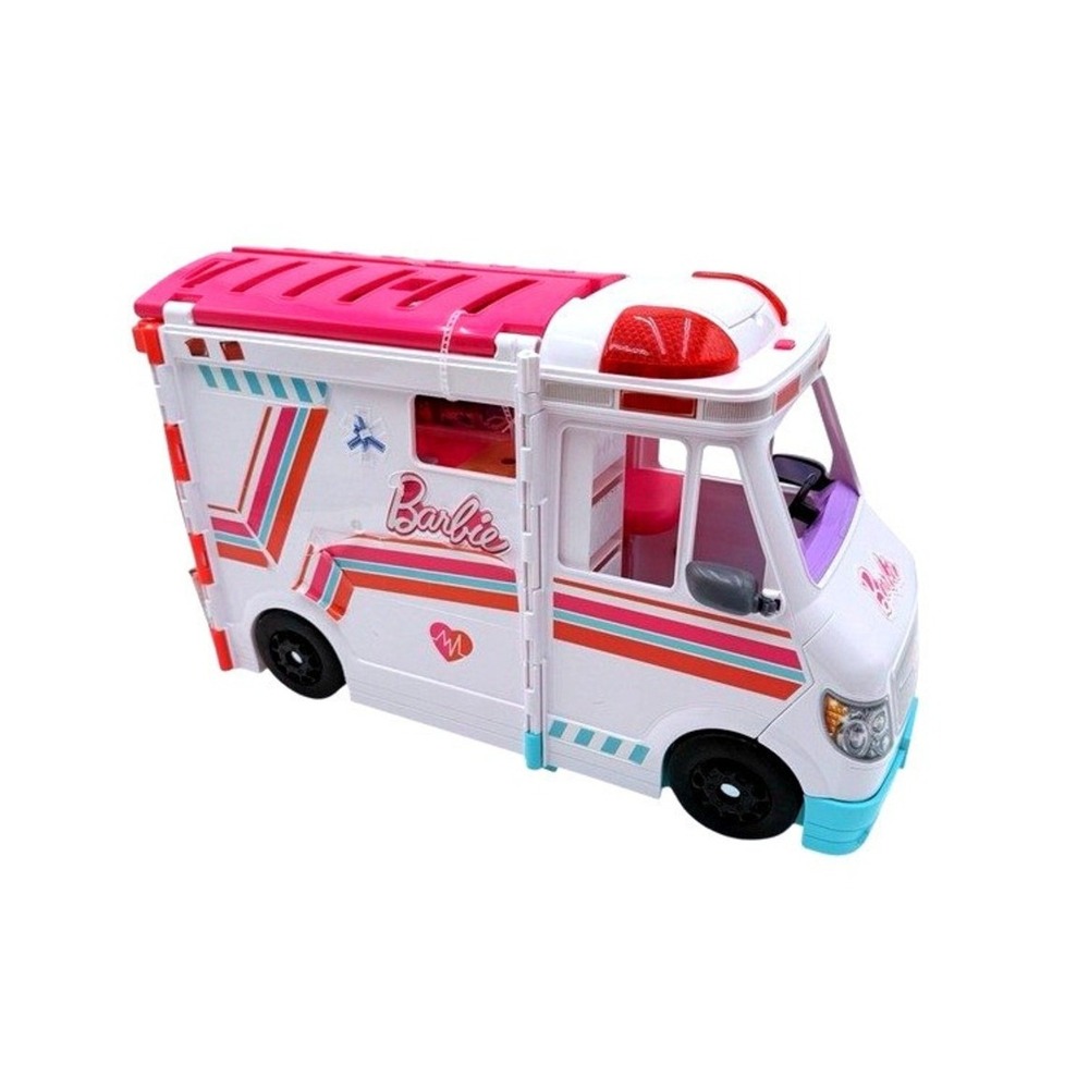 Barbie Transforming Ambulance Clinic Playset Lights Sounds Tested Working